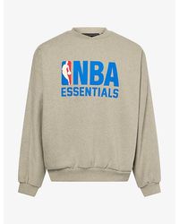 Fear Of God - Nba Essentials Logo-Print Cotton Blend Sweatshirt - Lyst