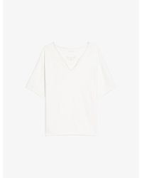 Zadig & Voltaire - Meg Henley-Collar Cotton T-Shirt - Lyst