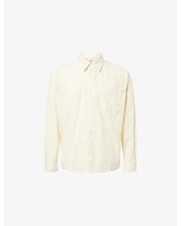 FRAME - Long-Sleeve Textured Cotton Shirt - Lyst