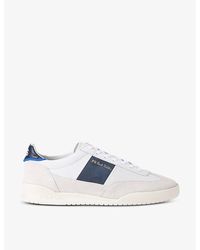 Paul Smith - Dover Brand-print Leather Low-top Trainers - Lyst
