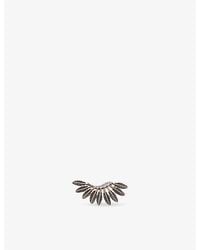 Kismet by Milka - Feather Arc 0.06Ct Diamond Stud Earring - Lyst