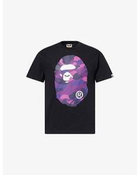 A Bathing Ape - Colour Camouflage Big Ape Short-Sleeve Cotton T-Shirt - Lyst