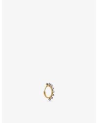 Kismet by Milka - Shimmery Prism 0.12Ct Diamond Hoop Earring - Lyst