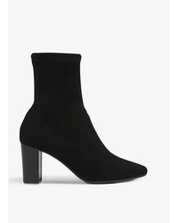 LK Bennett - Alice Suede Heeled Ankle Boots - Lyst