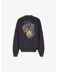 Anine Bing - Leopard Graphic-print Organic-cotton Jersey Sweatshirt - Lyst