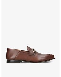 Ferragamo - Gancini Horsebit-embellished Leather Loafers - Lyst