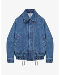 Loewe - Drawstring-Hem Relaxed-Fit Denim Jacket - Lyst