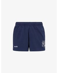 Sporty & Rich - For '47 X The New York Yankees Krystal Disco Cotton-Fleece Track Shorts - Lyst