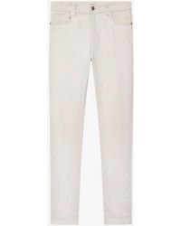 Reiss - Santorini Slim-fit Tapered-leg Stretch-cotton Jeans - Lyst