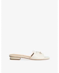 Dune - Lindo Leather Slides - Lyst