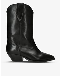 Isabel Marant - Duerto Pointed-toe Leather Heeled Cowboy Boots - Lyst