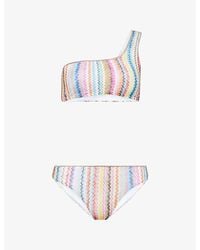 Missoni - Zig-Zag Asymmetric Bikini Set - Lyst