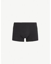 Hanro - Elasticated Slim-Fit Stretch-Cotton Trunks - Lyst