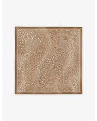 Cartier - Panthère Dots Printed Silk-Twill Scarf - Lyst