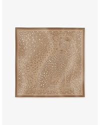 Cartier - Panthère Dots Printed Silk-Twill Scarf - Lyst