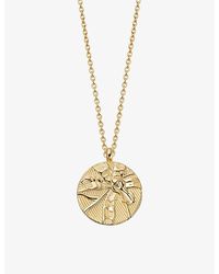 Astley Clarke - Terra Loved 18ct Yellow Gold-plated Vermeil Locket Necklace - Lyst