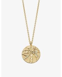 Astley Clarke - Terra Loved 18Ct-Plated Vermeil Locket Necklace - Lyst