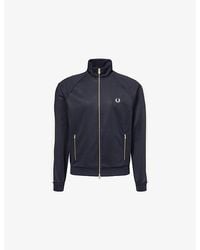 Fred Perry - Cable-Knit Taped Cotton-Blend Track Jacket - Lyst