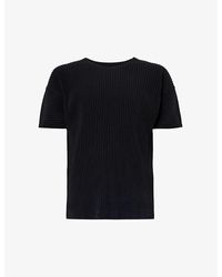 Homme Plissé Issey Miyake - Basic Pleated Knitted T-shirt X - Lyst