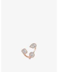 Messika - My Twin Trilogy Medium 18Ct And 1Ct Diamond Ring - Lyst