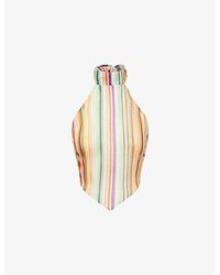 Missoni - Chevron Halterneck Cotton-Blend Top - Lyst