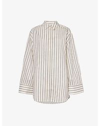 Samsøe & Samsøe - Marika Striped Woven Shirt - Lyst