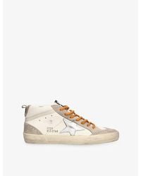 Golden Goose - Mid Star 15260 Suede And Leather Trainers - Lyst