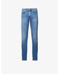 FRAME - L'Homme Slim-Fit Slim-Leg Cotton-Blend Denim Jeans - Lyst