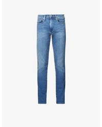 FRAME - L'homme Slim-fit Slim-leg Cotton-blend Denim Jeans - Lyst