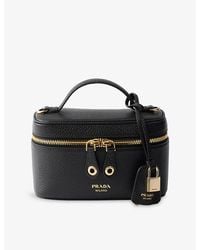 Prada - Mini Leather Vanity Bag - Lyst