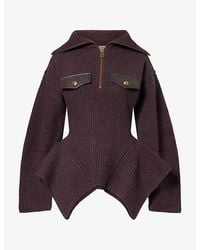 Zimmermann - Valiant Utility Wool-Blend Jumper - Lyst