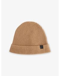 Tom Ford - Branded-Tab Ribbed Cashmere Beanie Hat - Lyst