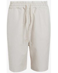 AllSaints - Hanbury Drawstring-waist Cotton And Linen-blend Shorts - Lyst