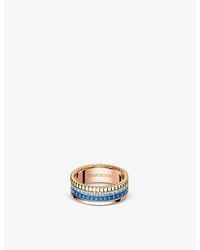 Boucheron - Quatre Edition 18Ct Rose- - - Ceramic And 0.24Ct Diamond Ring - Lyst