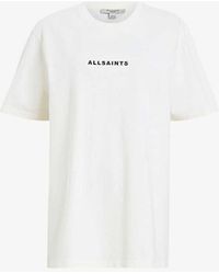 AllSaints - Tour Logo-print Relaxed-fit Organic-cotton T-shirt - Lyst
