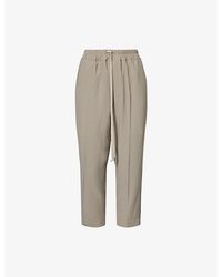 Rick Owens - Astaires Cropped Cady-Crepe Trousers - Lyst