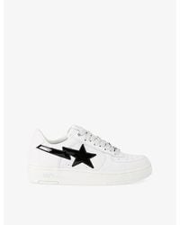 A Bathing Ape - Bape Sta Os #3 M2 Leather Trainers - Lyst