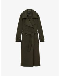 Reiss - X Atelier Scarlett Belted-Waist Wool Coat - Lyst