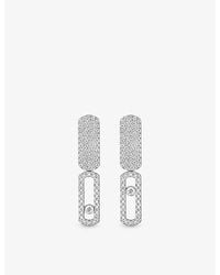 Messika - Imperial Move Small 18Ct And 0.70Ct Diamond Earrings - Lyst