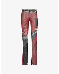 OTTOLINGER - Slim-fit Straight-leg High-rise Stretch-recycled Polyester Trousers - Lyst