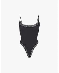 Skims - Fits Everybody Lace-Trim Stretch-Woven Body Xxxl - Lyst