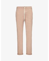 PAIGE - Fraser Elasticated-waist Tapered-leg Stretch-woven Trousers - Lyst