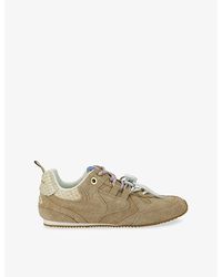 Kurt Geiger - Suede Slim Runner Sneakers - Lyst