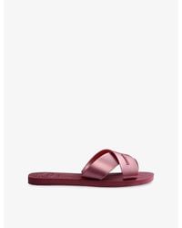 Havaianas - Aqua Metallic Rubber Flip Flops - Lyst