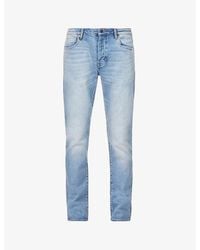 Neuw - Lou Tapered Mid-Rise Stretch-Cotton Denim Jeans - Lyst