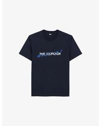 The Kooples - Logo-Print Crewneck Cotton-Jersey T-Shirt Xxl - Lyst