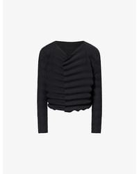 Issey Miyake - June Spring Pleats Knit Cardigan - Lyst