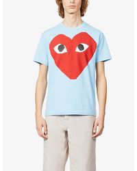 COMME DES GARÇONS PLAY - Big Heart Cotton-Jersey T-Shirt - Lyst
