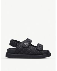 Kurt Geiger - Orson Quilted Leather Sandals - Lyst