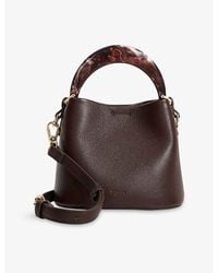 Dune - Dharla Moulded-Handle Leather Handbag - Lyst